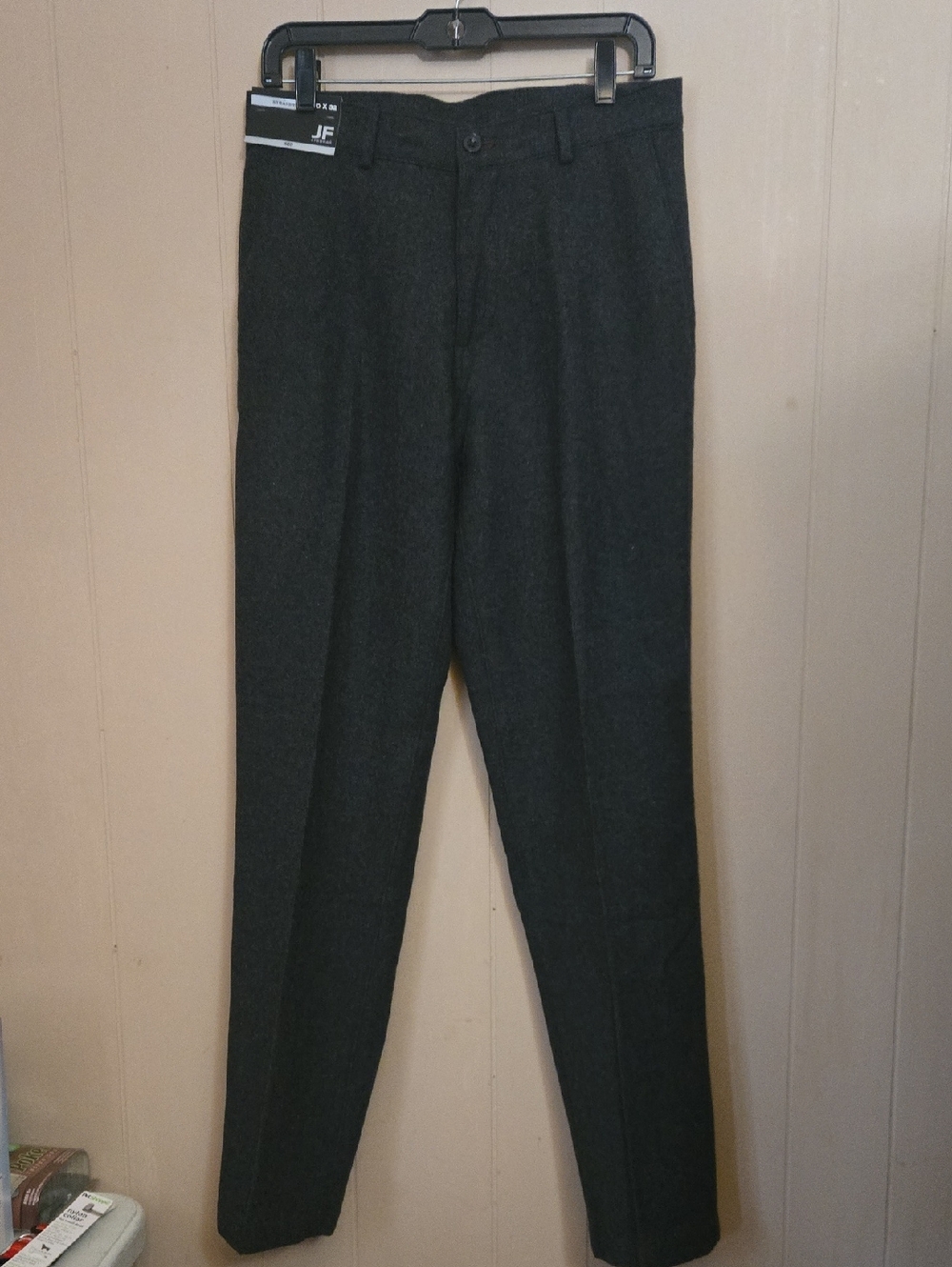 jf j.ferrar  Charcoal Tweed Mens 30X32 Dress Pants NWT